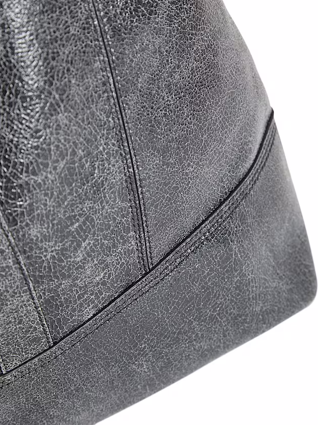 Genuine leather shopper - GUESS