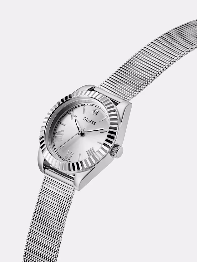 Analogue watch in recycled steel 30 mm - GUESS