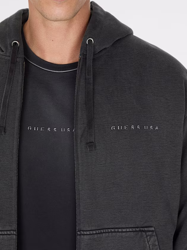 Hooded zip sweatshirt - GUESS