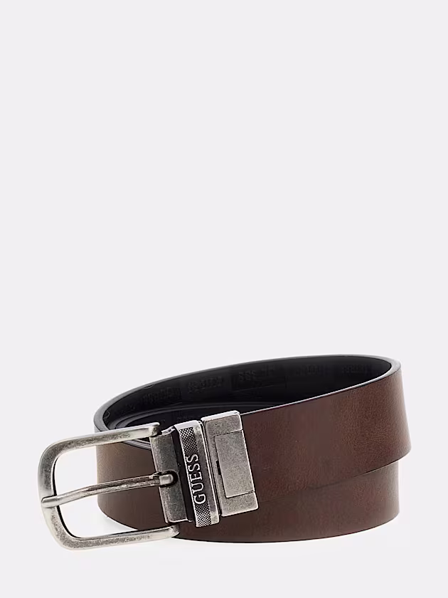 Leather reversible belt - GUESS