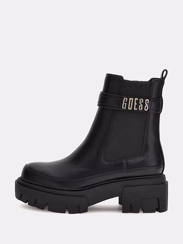 Yelma lettering logo ankle boots - GUESS