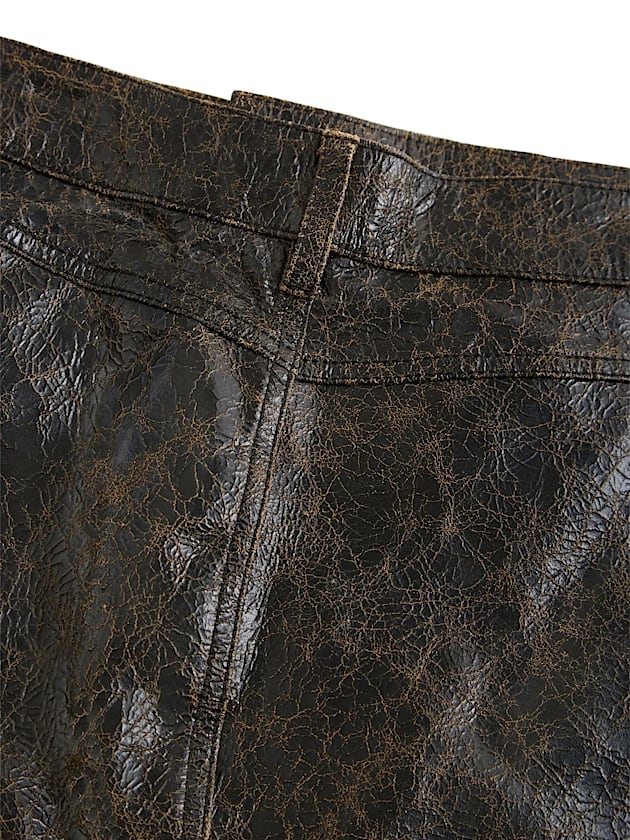 Crackle leather shorts - GUESS