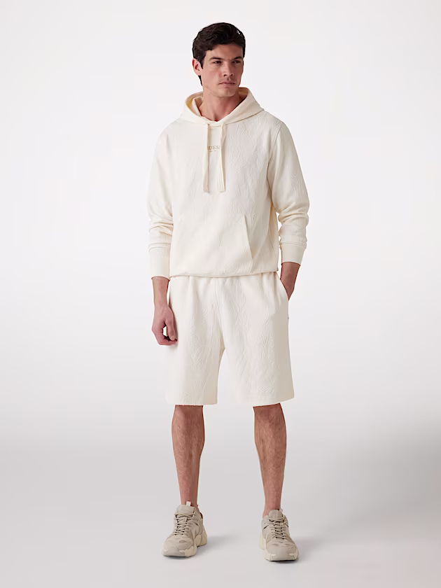 Loose-fit jacquard shorts - GUESS