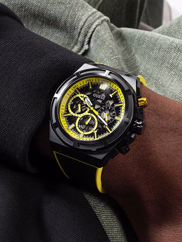 Silicone multi-function watch - GUESS