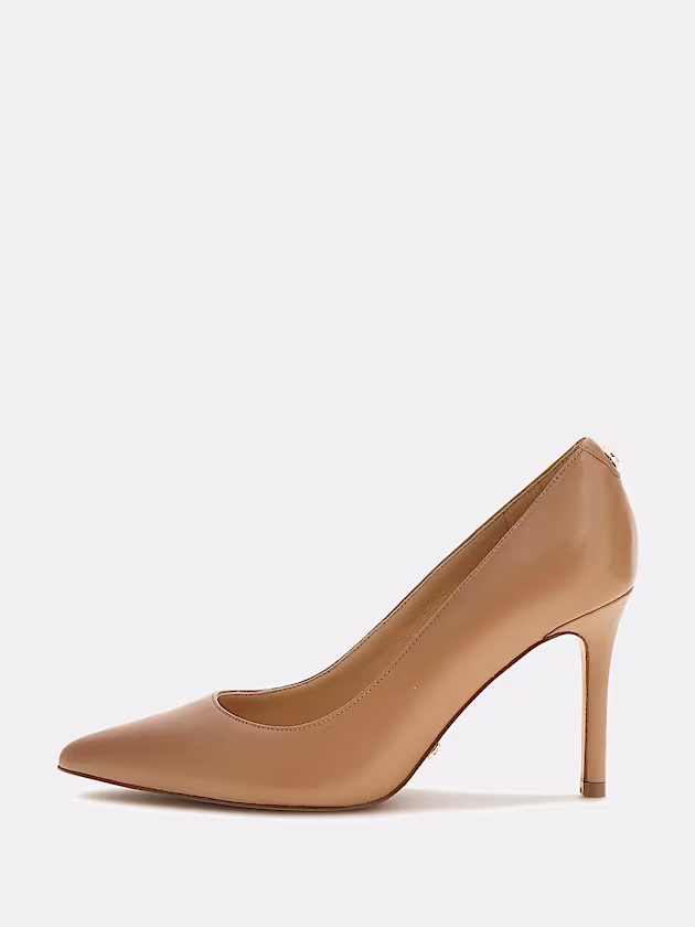 Dabbey genuine leather court shoe - GUESS