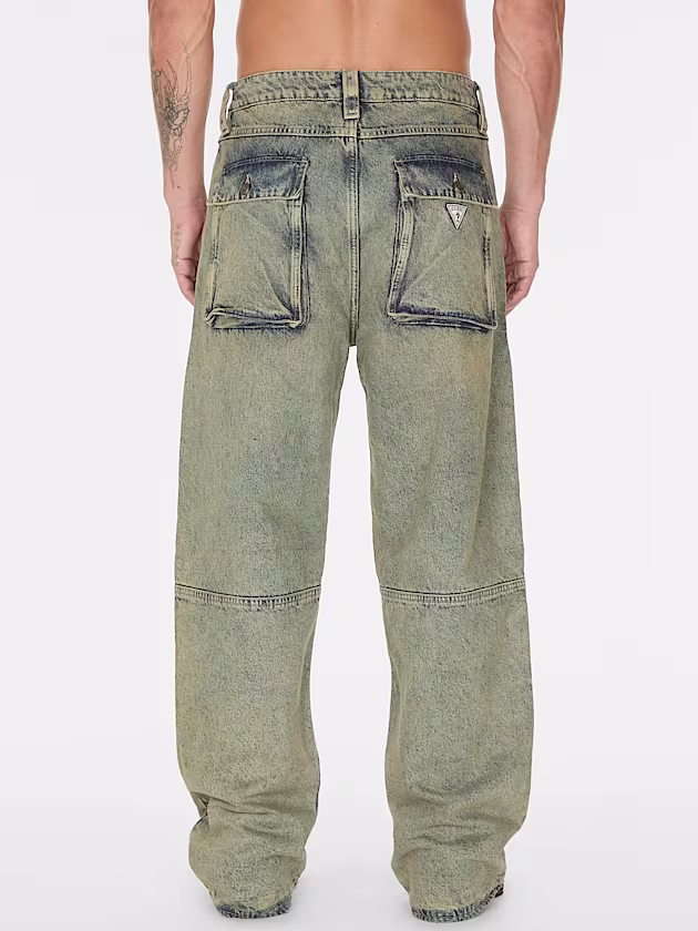 Mid rise relaxed denim pant - GUESS