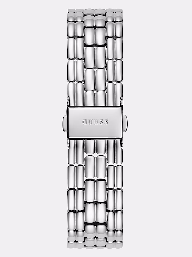 Analogue watch with crystal appliqué - GUESS