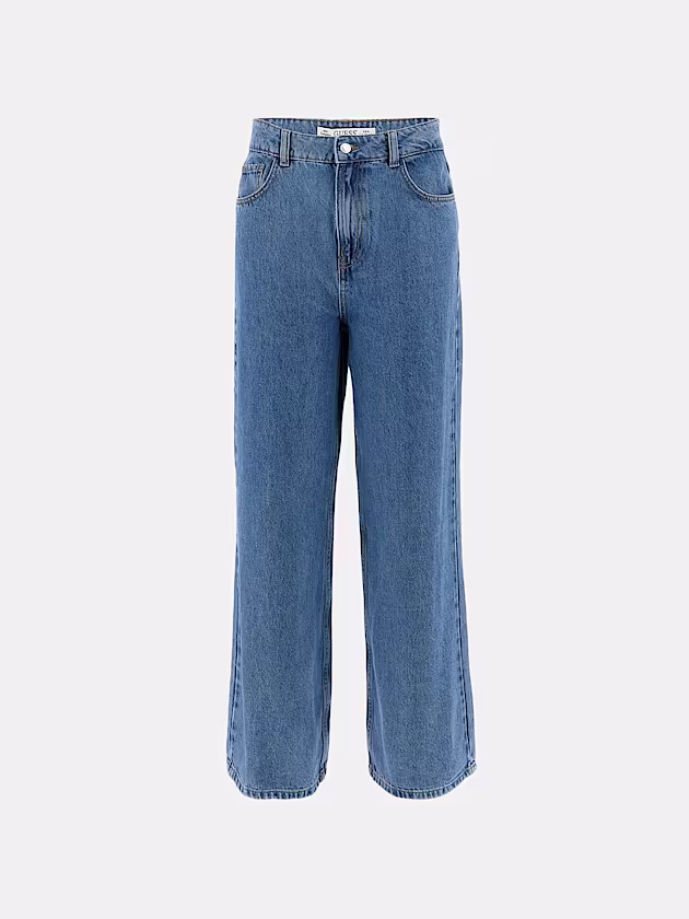 High rise wide leg denim pant - GUESS