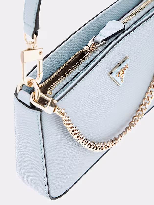 Noelle Saffiano Shoulder Bag - GUESS