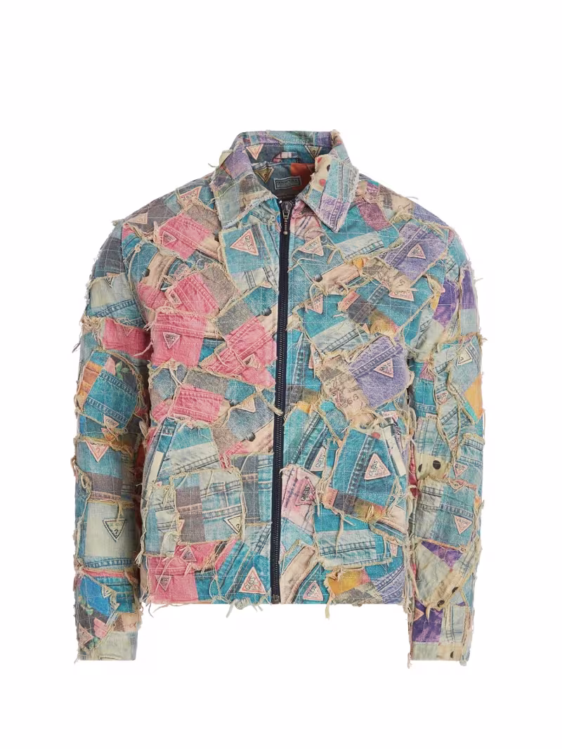 Patchwork print denim jacket - GUESS