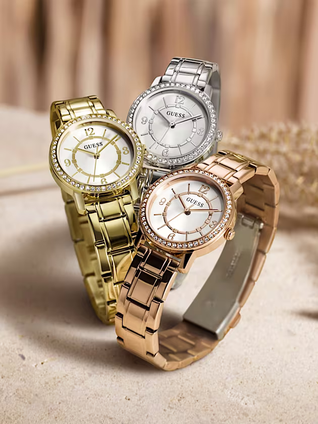 Crystal analogue watch - GUESS