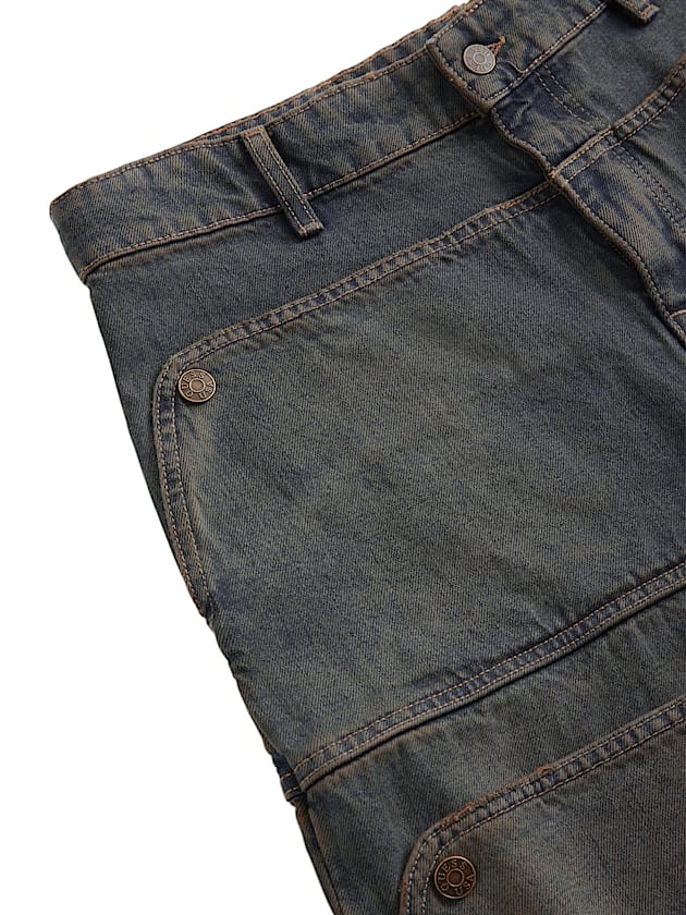 Mid rise relaxed denim shorts - GUESS