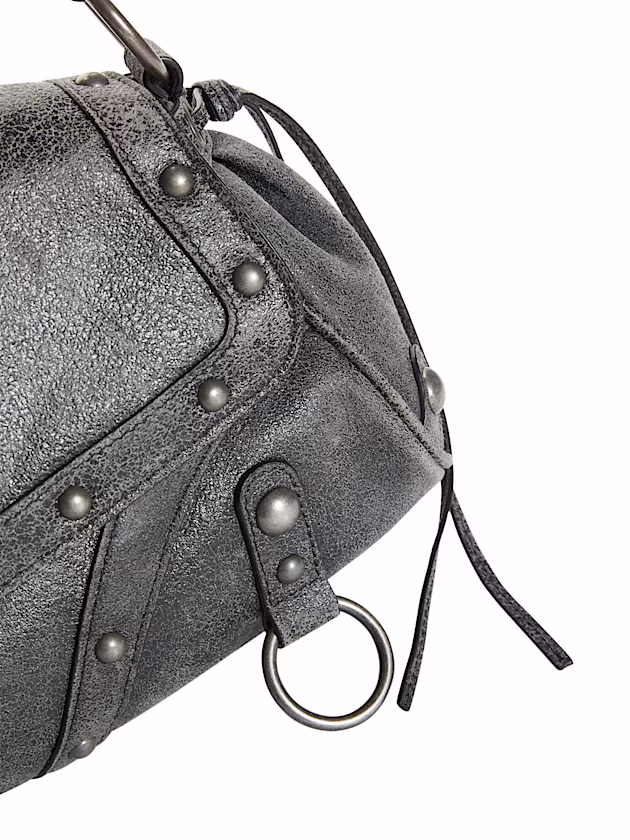 Genuine leather mini shoulder bag - GUESS