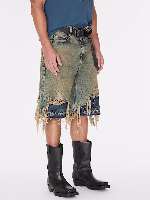 Mid rise denim shorts - GUESS