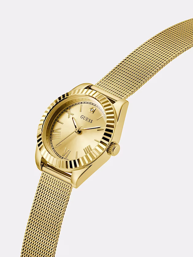 Analogue watch in recycled steel 30 mm - GUESS