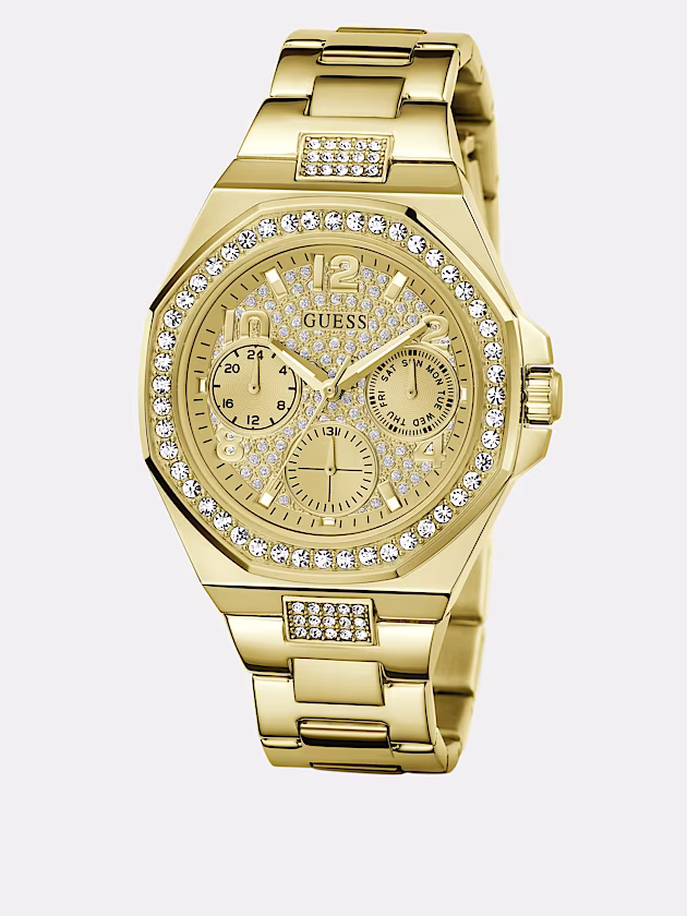 Multi-function crystal watch - GUESS