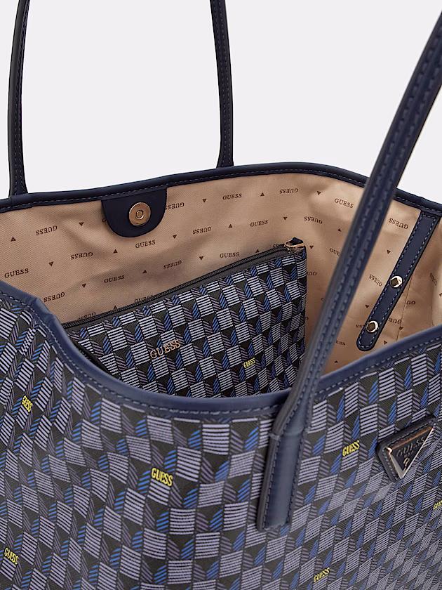 G Wave geometric-print shopper - GUESS