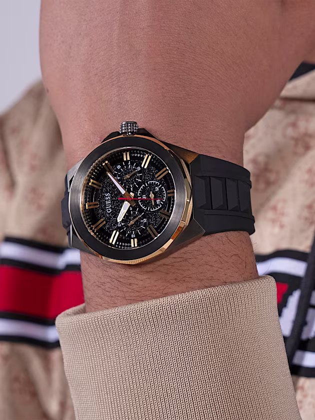 Silicone multi-function watch - GUESS