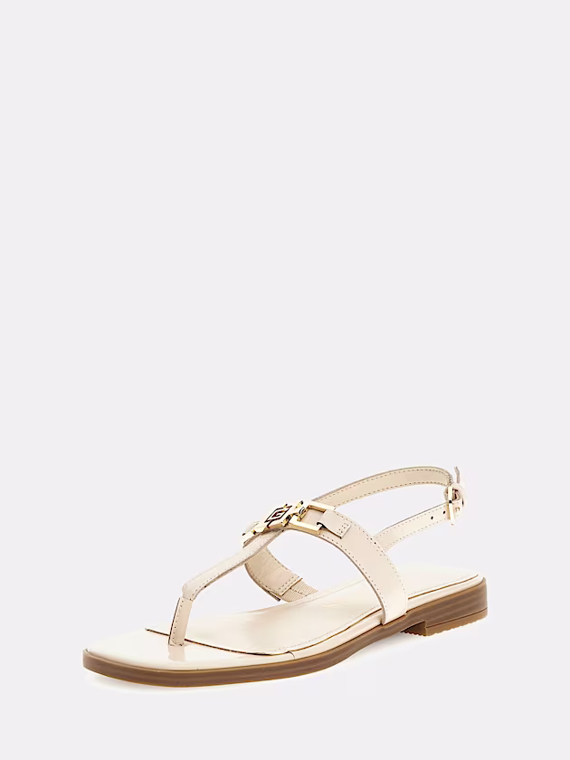 Reality genuine leather flip-flop - GUESS