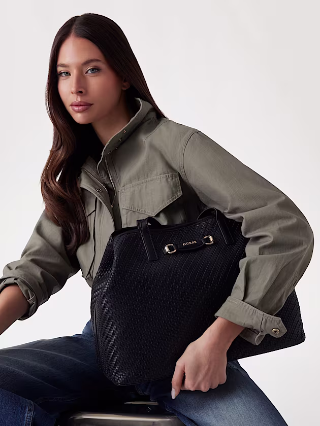 Vikky II woven shopper - GUESS