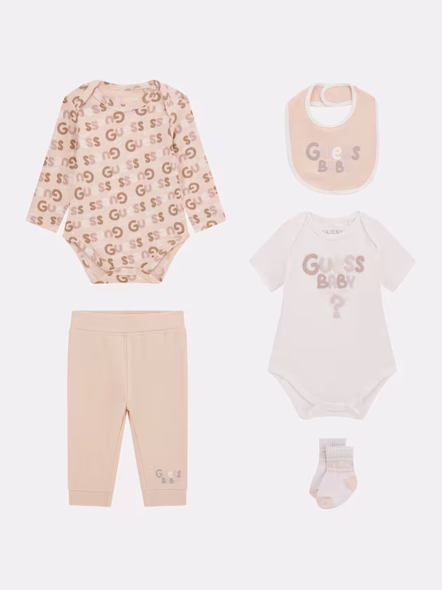 Bodies, socks, bib and pants set - GUESS