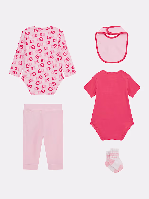 Bodies, socks, bib and pants set - GUESS