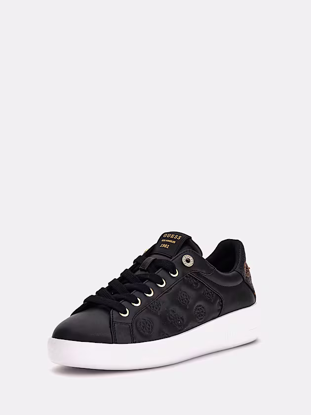 Ronii debossed 4G peony logo sneaker - GUESS
