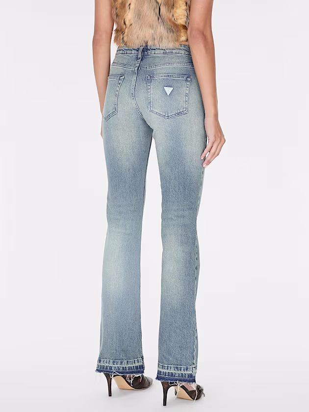 Mid rise flared denim pant - GUESS
