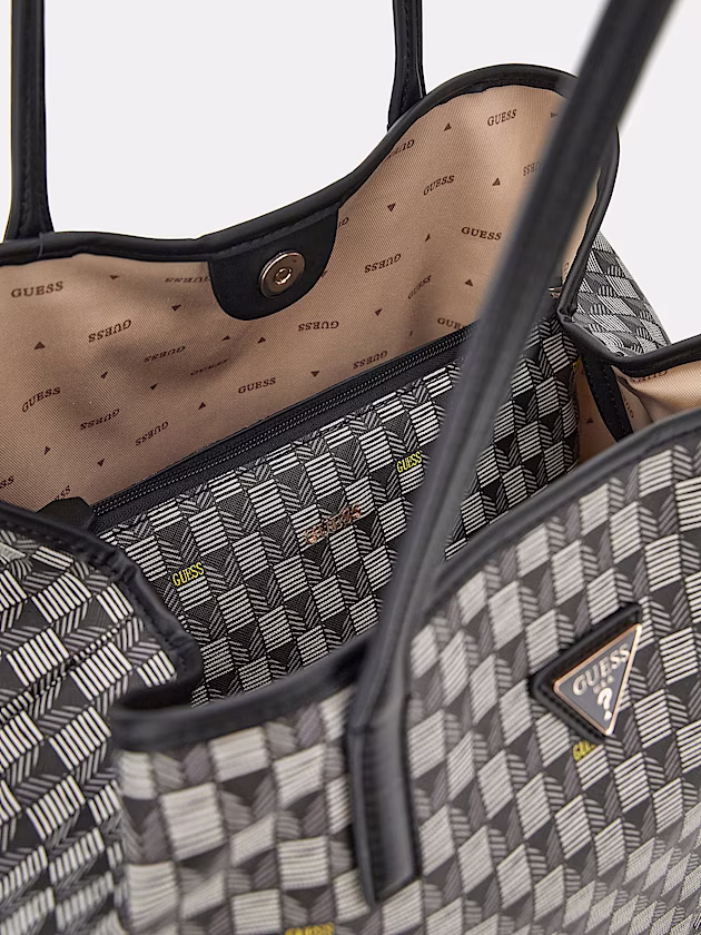 G Wave geometric-print shopper - GUESS