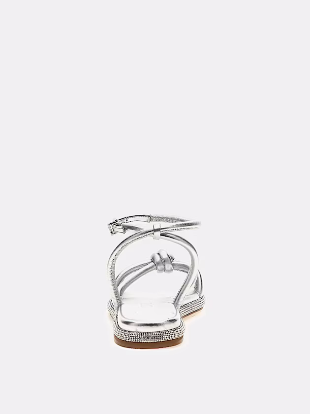 Slone laminated genuine leather sandal - GUESS