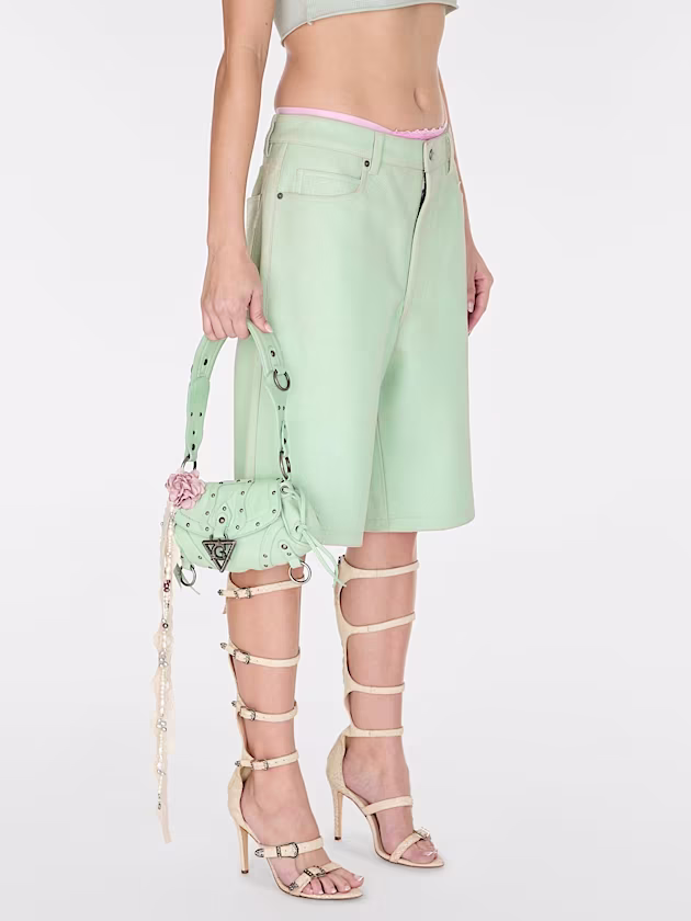 Crackled leather pants - GUESS