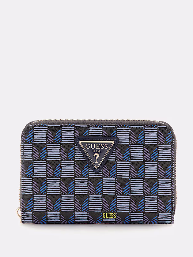 G Wave geometric-print mini wallet - GUESS