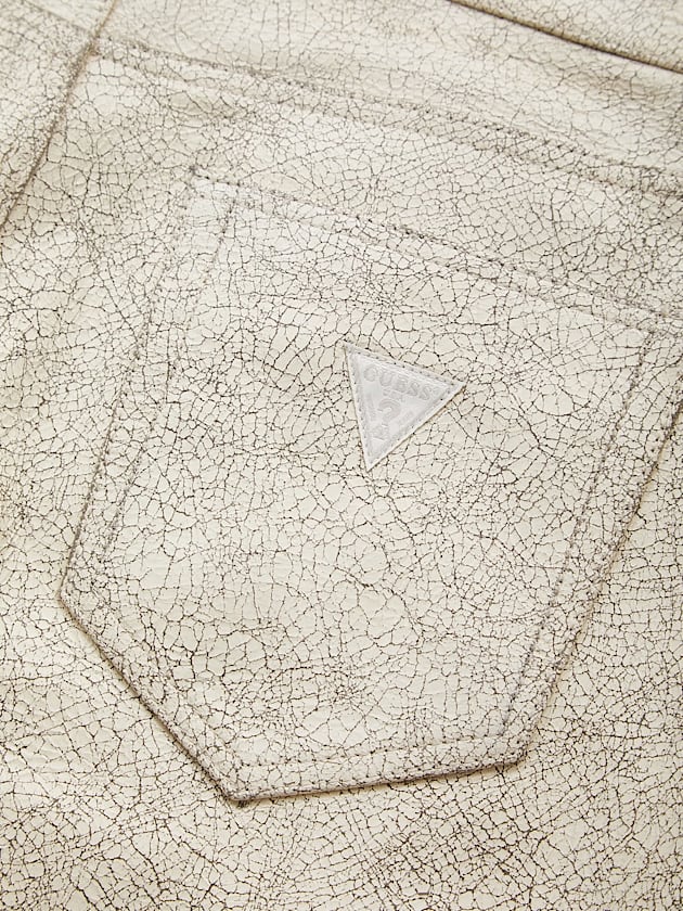 Mid rise flared leather pant - GUESS