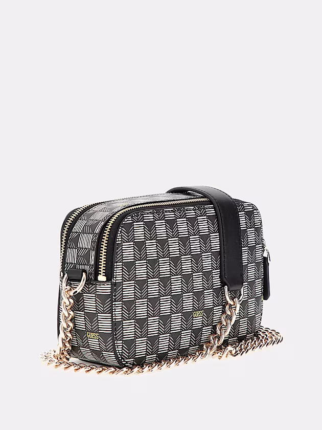 G Wave geometric-print mini crossbody - GUESS