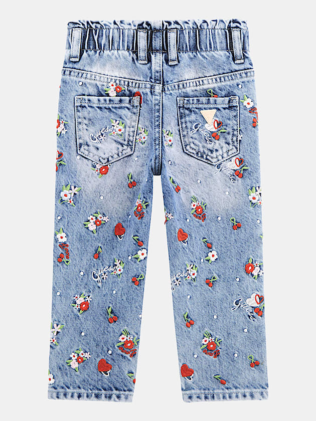 Embroidered straight jeans - GUESS