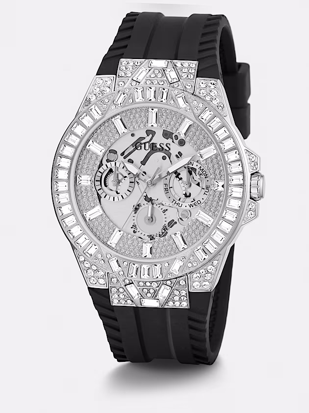Multi-function crystal watch - GUESS