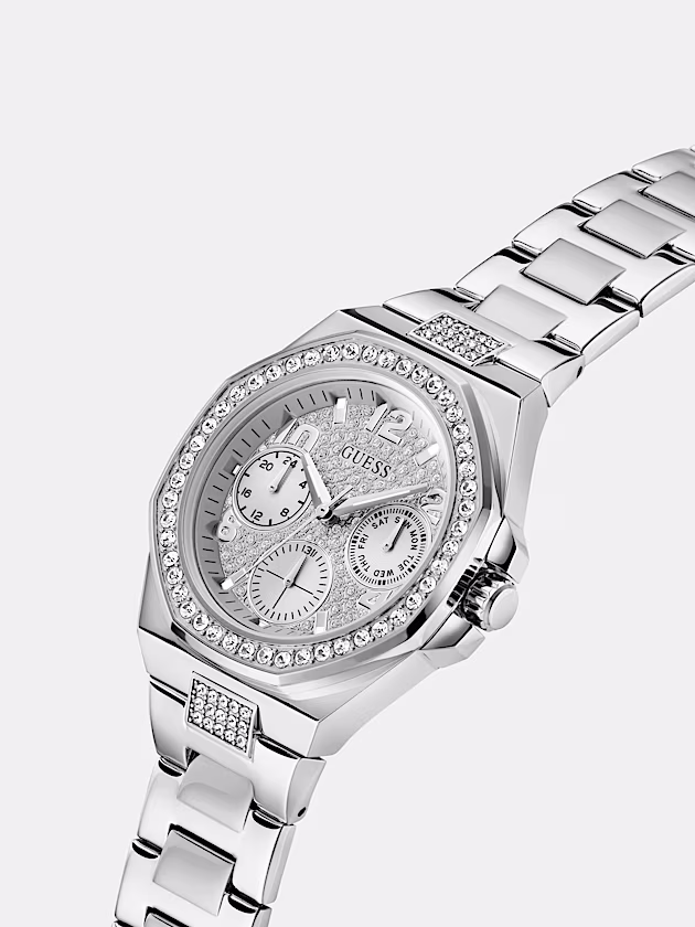 Multi-function crystal watch - GUESS