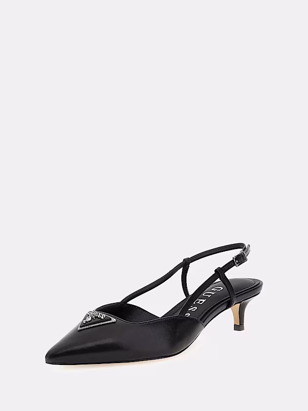 Jesson genuine leather slingbacks - GUESS