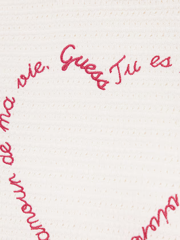Embroidered heart sweater - GUESS