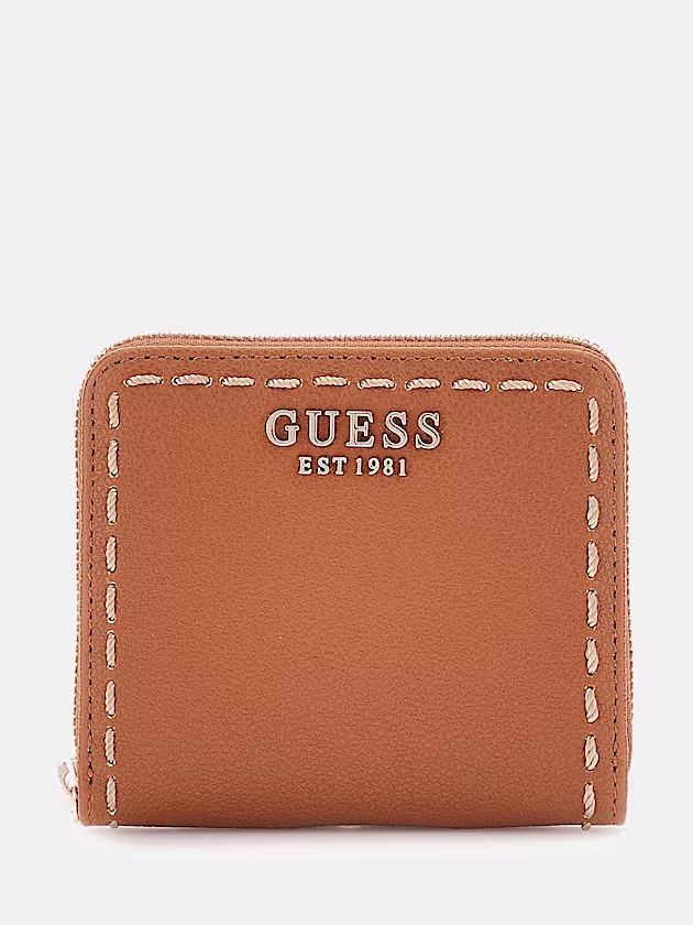 Nastra stitch-detail mini wallet - GUESS