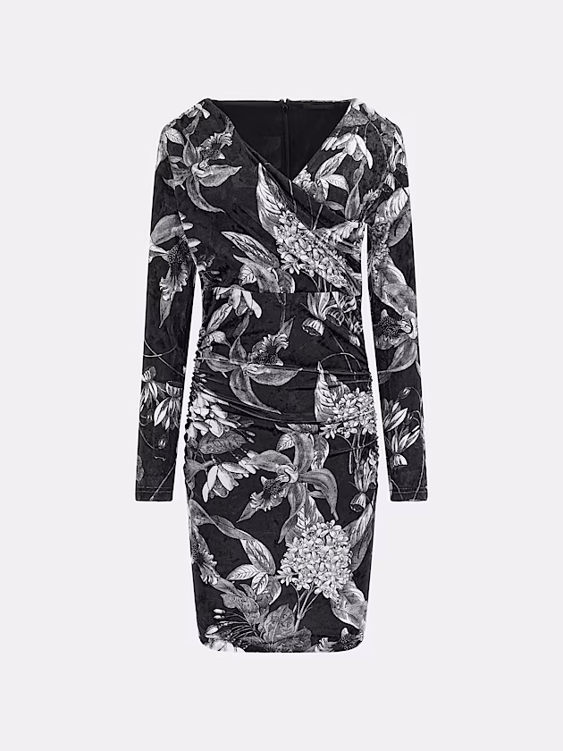 Bodycon velvet mini dress - GUESS