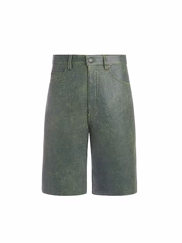 High rise leather shorts - GUESS