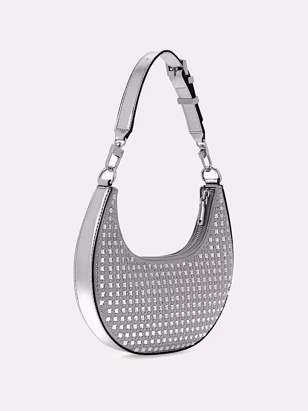 Lua Crystal-Appliqué Hobo - GUESS