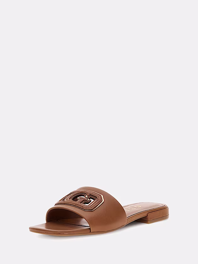 Tarisha leather-blend sandal - GUESS