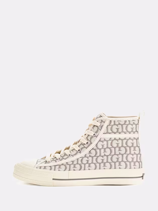 Colyn Logo-Script High-Top Sneaker - GUESS