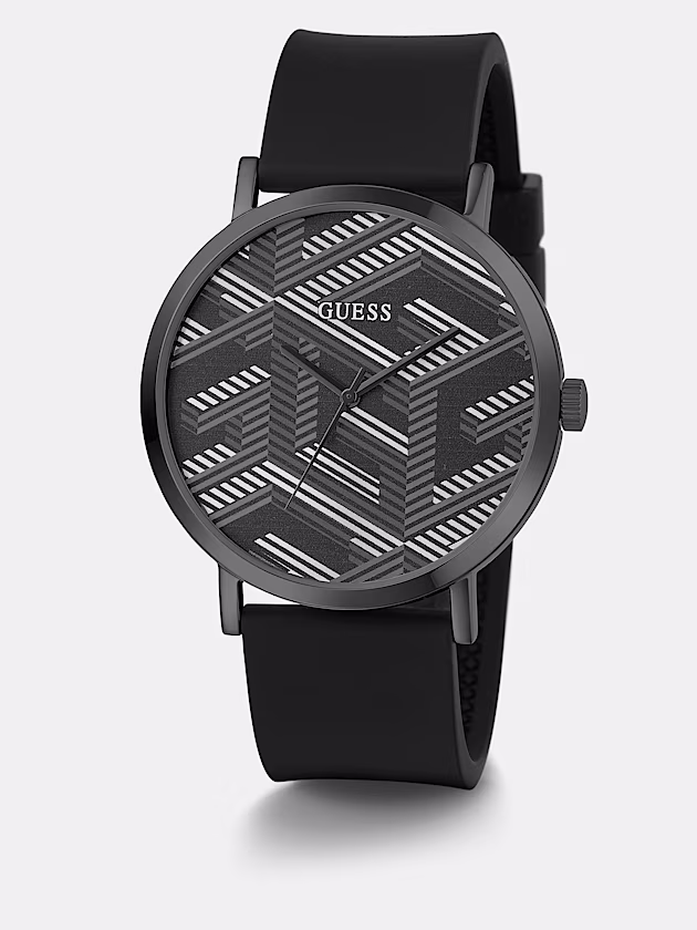 Analogue watch with G Cube print - GUESS