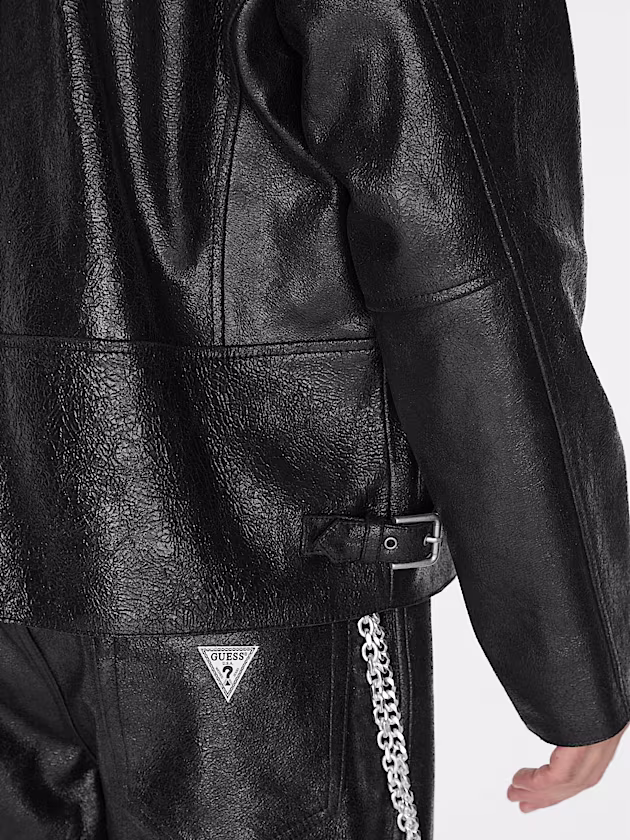 Genuine leather jacket - GUESS