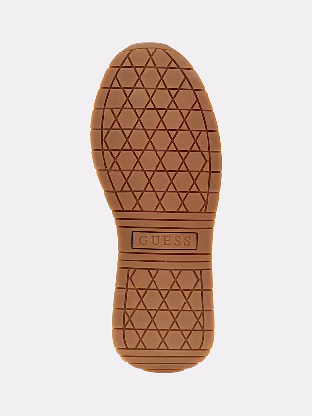 Joggin suede-blend running shoe - GUESS