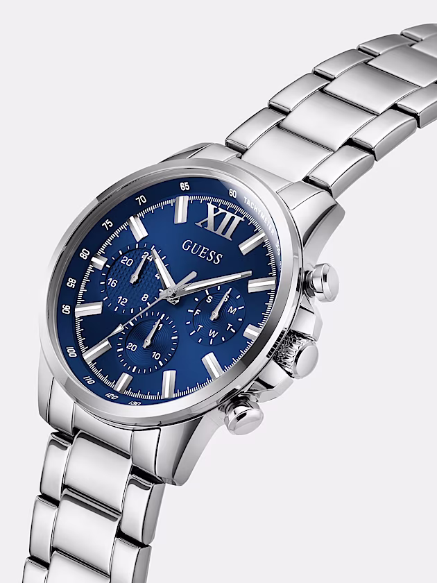 Stainless Steel analogue watch 44 mm - GUESS