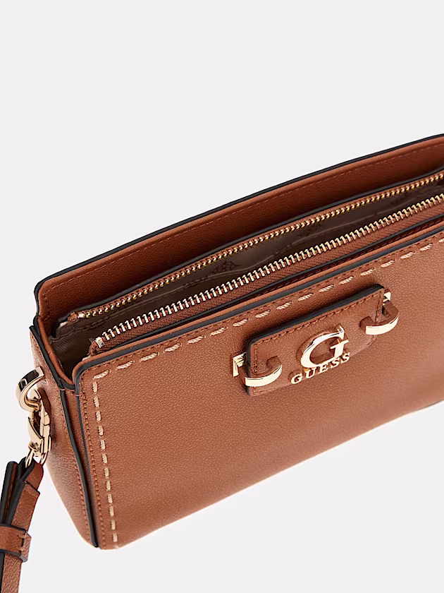 Nastra stitch-detail mini crossbody - GUESS
